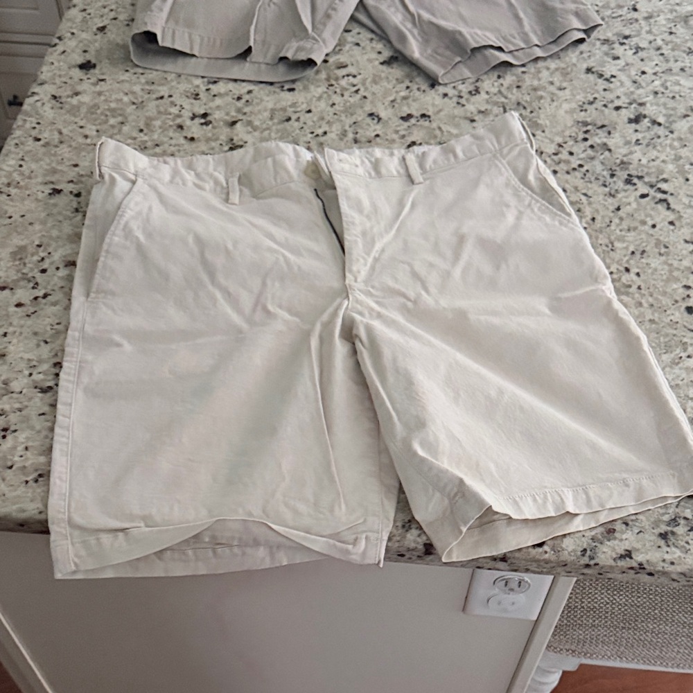 GAP Men's Cream Flat Front Shorts